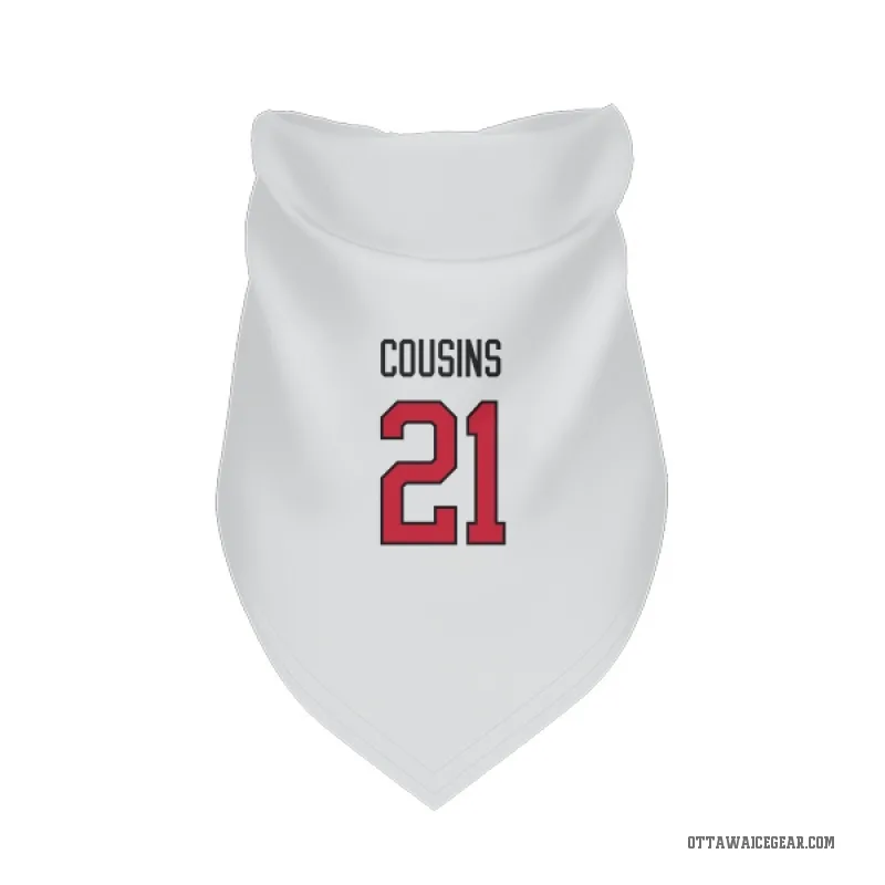 Nick Cousins White Ottawa Senators Cat & Dog Pet Bandana